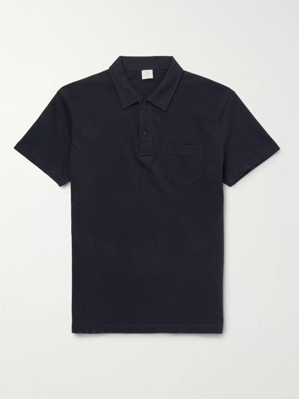 Riviera Slim-Fit Cotton-Mesh Polo Shirt Riviera Slim-Fit Cotton-Mesh Polo Shirt