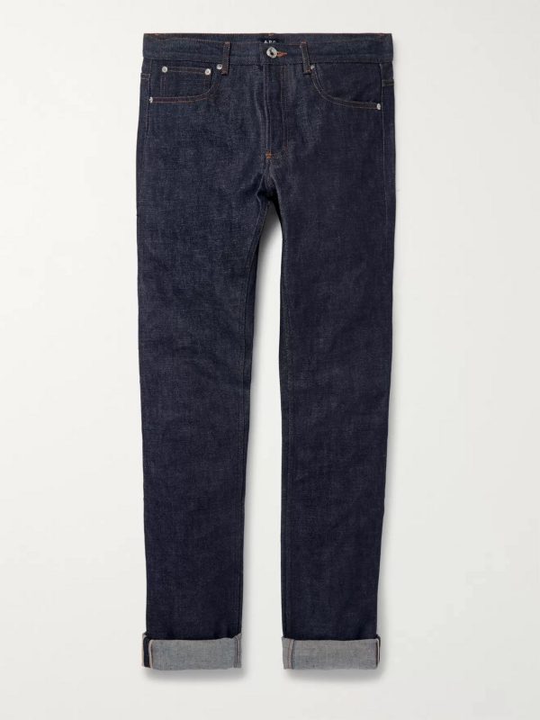 Petit Standard Slim-Fit Dry Selvedge Denim Jeans Petit Standard Slim-Fit Dry Selvedge Denim Jeans