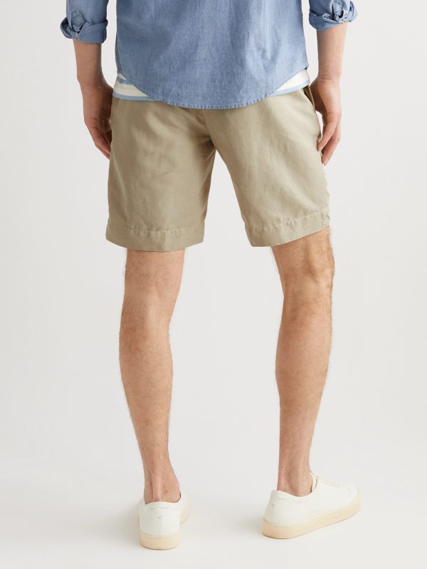 Slim-Fit Linen and Cotton-Blend Shorts - BK