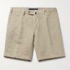 Slim-Fit Linen and Cotton-Blend Shorts