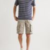 Washed Cotton and Linen-Blend Cargo Shorts - OU