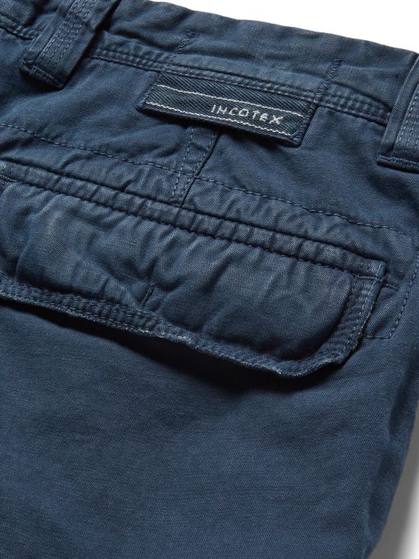 Washed Cotton and Linen-Blend Cargo Shorts - CU Washed Cotton and Linen-Blend Cargo Shorts - CU