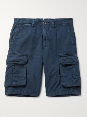 Washed Cotton and Linen-Blend Cargo Shorts Washed Cotton and Linen-Blend Cargo Shorts
