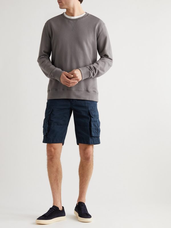 Washed Cotton and Linen-Blend Cargo Shorts - OU Washed Cotton and Linen-Blend Cargo Shorts - OU