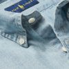 Slim-Fit Washed Cotton-Chambray Shirt - CU