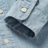 Slim-Fit Washed Cotton-Chambray Shirt - E1