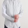 Slim-Fit Striped Cotton Oxford Shirt - FR