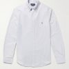 Slim-Fit Striped Cotton Oxford Shirt
