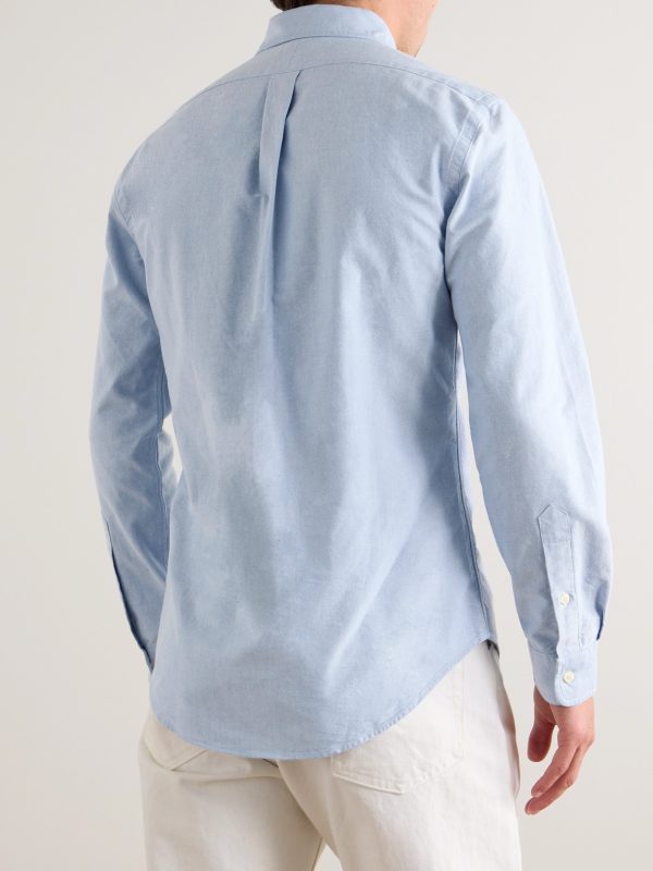 Slim-Fit Cotton Oxford Shirt - BK Slim-Fit Cotton Oxford Shirt - BK