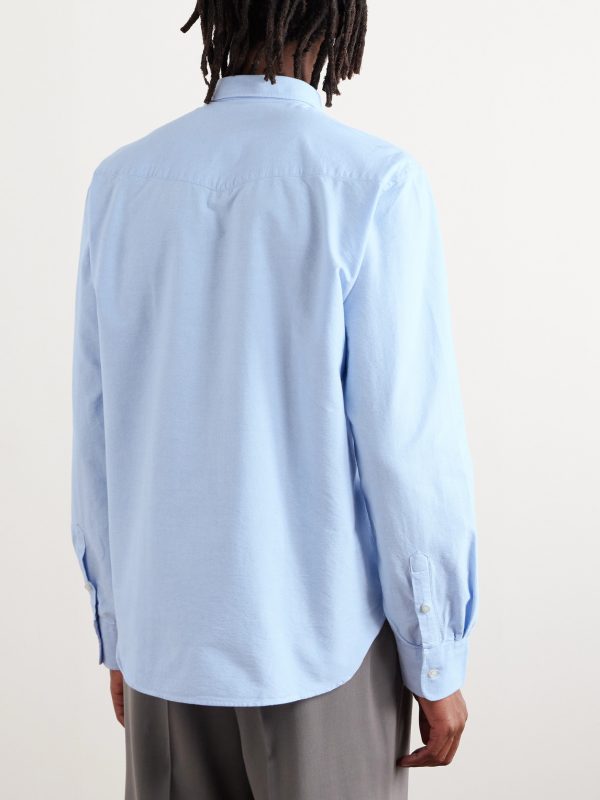 Slim-Fit Cotton Oxford Shirt - BK Slim-Fit Cotton Oxford Shirt - BK
