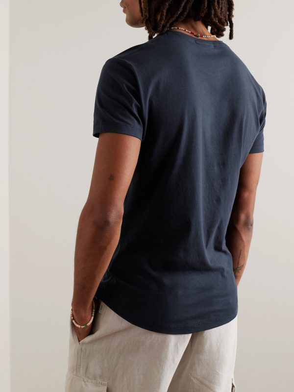 OB-T Slim-Fit Cotton-Jersey T-Shirt - BK OB-T Slim-Fit Cotton-Jersey T-Shirt - BK
