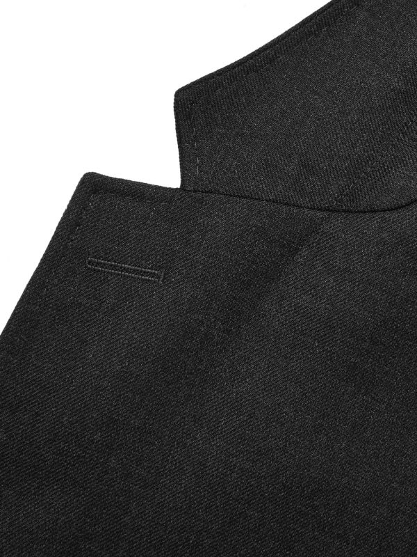 Grey Unstructured Worsted Wool Suit Jacket - E4 Grey Unstructured Worsted Wool Suit Jacket - E4
