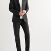 Grey Unstructured Worsted Wool Suit Jacket - OU Grey Unstructured Worsted Wool Suit Jacket - OU