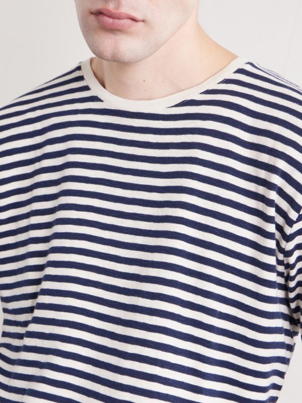 Striped Slub Cotton-Jersey T-Shirt - CU Striped Slub Cotton-Jersey T-Shirt - CU