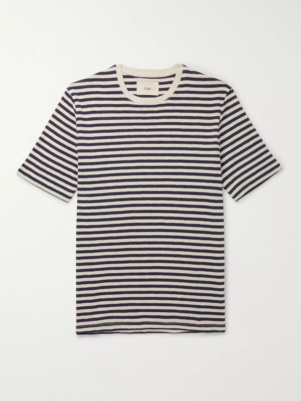 Striped Slub Cotton-Jersey T-Shirt Striped Slub Cotton-Jersey T-Shirt