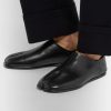 Tabi Split-Toe Leather Collapsible-Heel Loafers - E1