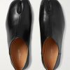 Tabi Split-Toe Leather Collapsible-Heel Loafers - E3
