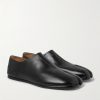Tabi Split-Toe Leather Collapsible-Heel Loafers - FR