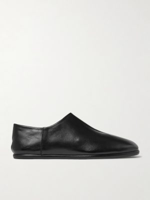 Tabi Split-Toe Leather Collapsible-Heel Loafers Tabi Split-Toe Leather Collapsible-Heel Loafers