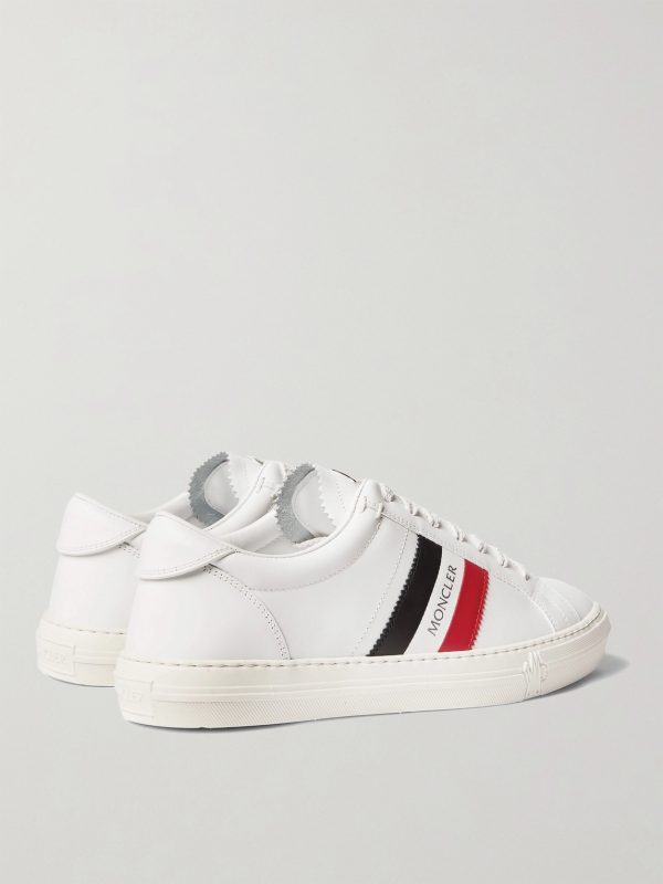 New Monaco Striped Leather Sneakers - BK New Monaco Striped Leather Sneakers - BK