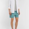 Mid-Length Printed Cotton Swim Shorts - OU Mid-Length Printed Cotton Swim Shorts - OU