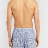 Mid-Length Printed Cotton Swim Shorts - BK