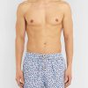 Mid-Length Printed Cotton Swim Shorts - FR