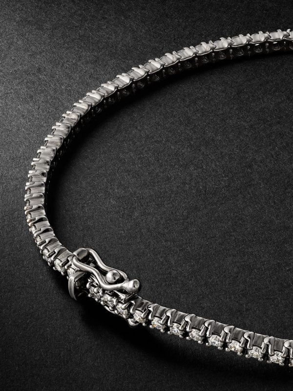 Spectra Blackened Gold Diamond Tennis Bracelet - BK Spectra Blackened Gold Diamond Tennis Bracelet - BK