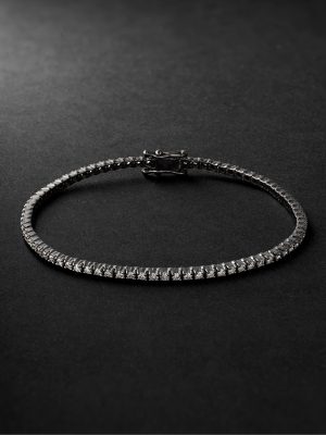 Spectra Blackened Gold Diamond Tennis Bracelet Spectra Blackened Gold Diamond Tennis Bracelet