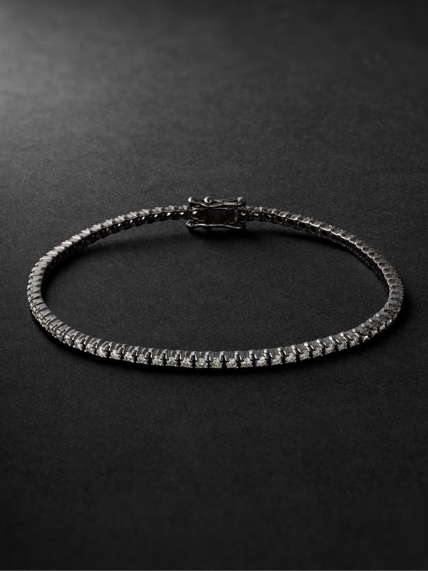 Spectra Blackened Gold Diamond Tennis Bracelet Spectra Blackened Gold Diamond Tennis Bracelet