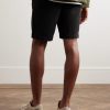 Straight-Leg Garment-Dyed Cotton-Twill Bermuda Shorts - BK Straight-Leg Garment-Dyed Cotton-Twill Bermuda Shorts - BK