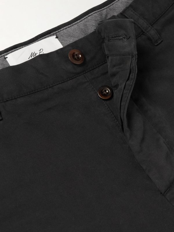 Straight-Leg Garment-Dyed Cotton-Twill Bermuda Shorts - E1 Straight-Leg Garment-Dyed Cotton-Twill Bermuda Shorts - E1