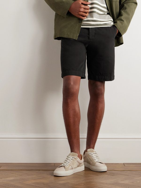 Straight-Leg Garment-Dyed Cotton-Twill Bermuda Shorts - FR Straight-Leg Garment-Dyed Cotton-Twill Bermuda Shorts - FR