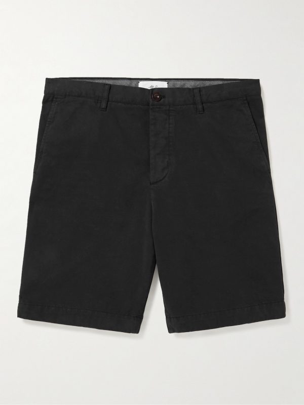 Straight-Leg Garment-Dyed Cotton-Twill Bermuda Shorts Straight-Leg Garment-Dyed Cotton-Twill Bermuda Shorts