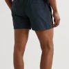 Slim-Fit Short-Length Striped Recycled Swim Shorts - BK