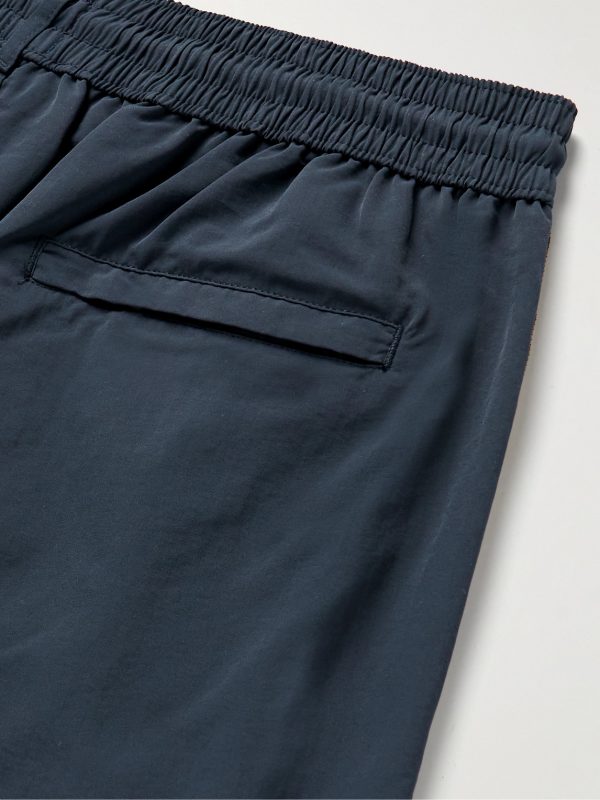 Slim-Fit Short-Length Striped Recycled Swim Shorts - CU