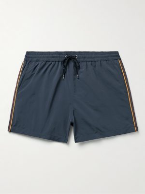 Slim-Fit Short-Length Striped Recycled Swim Shorts
