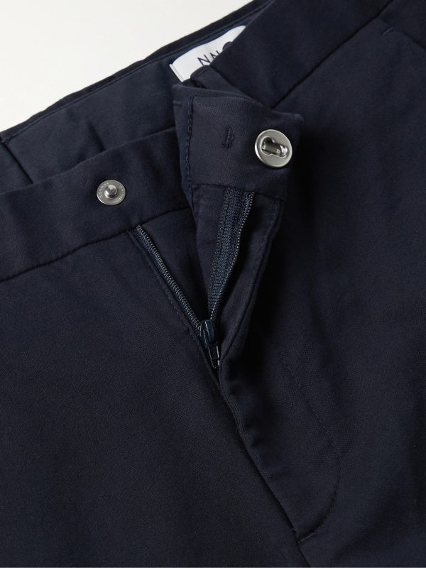 Theo Tapered Stretch Organic Cotton-Twill Chinos - E1 Theo Tapered Stretch Organic Cotton-Twill Chinos - E1