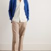 Camp-Collar Striped Cotton-Blend Seersucker Shirt - OU