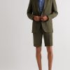 Grandad-Collar Linen Shirt - OU Grandad-Collar Linen Shirt - OU
