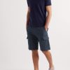 Straight-Leg Cotton and Linen-Blend Cargo Shorts - OU Straight-Leg Cotton and Linen-Blend Cargo Shorts - OU