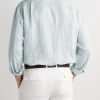 André Garment-Dyed Striped Linen Shirt - BK