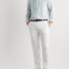 André Garment-Dyed Striped Linen Shirt - OU