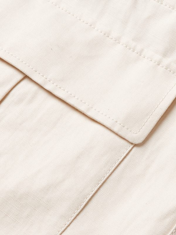 Mojave Camp-Collar Cotton and Linen-Blend Field Jacket - E1 Mojave Camp-Collar Cotton and Linen-Blend Field Jacket - E1