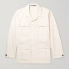Mojave Camp-Collar Cotton and Linen-Blend Field Jacket Mojave Camp-Collar Cotton and Linen-Blend Field Jacket