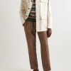 Mojave Camp-Collar Cotton and Linen-Blend Field Jacket - OU Mojave Camp-Collar Cotton and Linen-Blend Field Jacket - OU