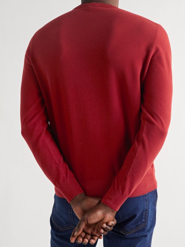 Slim-Fit Cotton and Silk-Blend Sweater - BK Slim-Fit Cotton and Silk-Blend Sweater - BK