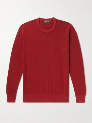Slim-Fit Cotton and Silk-Blend Sweater