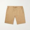 Straight-Leg Linen Drawstring Bermuda Shorts Straight-Leg Linen Drawstring Bermuda Shorts
