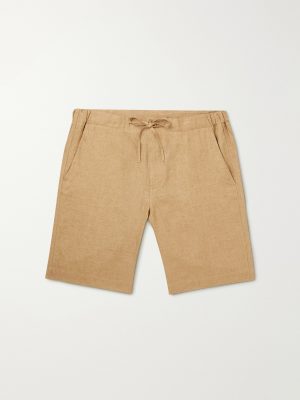 Straight-Leg Linen Drawstring Bermuda Shorts Straight-Leg Linen Drawstring Bermuda Shorts